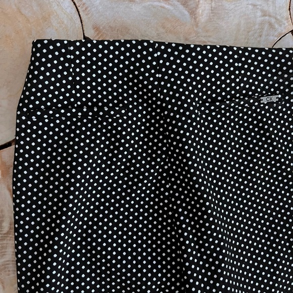 CALVIN KLEIN POLKA DOT ANKLE LENGTH PANTS❤️🖤 - Picture 7 of 9